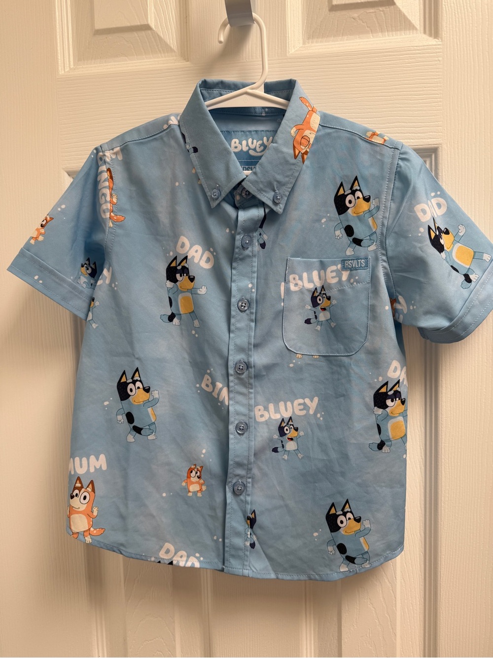 RSVLTS Bluey Button-Down Shirt for Kids, size 4